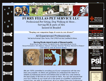 Tablet Screenshot of furryfellaspetsitting.com